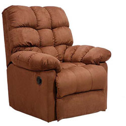 Wall Hugger Dark Brown Microfiber Recliner Chair
