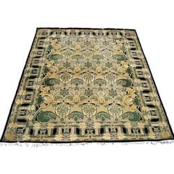 Pak-Persian William Morris Black/ Grey Rug (10'2 x 13'4)