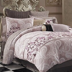 Floral Scroll 10-piece Bedding Ensemble