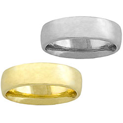 14k gold 6mm comfort fit wedding band (size 5-8)