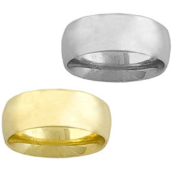 14k gold 8mm comfort fit wedding band (size 5-8)