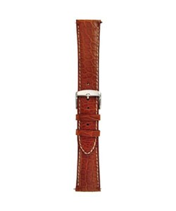 Brown Genuine Leather Alligator Watch Strap