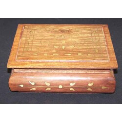 Handcrafted Brass Stitch Box (India)