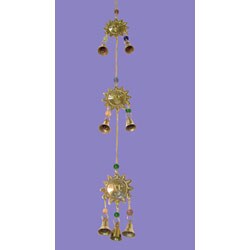 Handcrafted Three Suns Wind Chime (India)