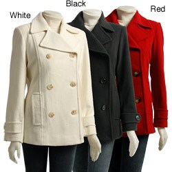 AK Anne Klein Women's Double-breasted Pea Coat