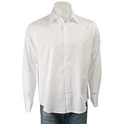 Perry Ellis Men's Long-sleeve Skip Dent Shirt