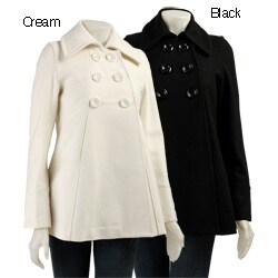 Coffee Shop Women's 6-button Swing Wool Jacket