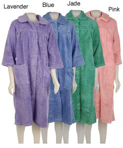 Soft Ones Women's 52-inch Snap Front Chenille Robe