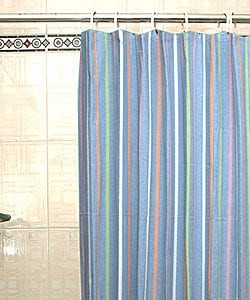 Shower Curtain Rod For Corner Shower Multicolor Herringbone S