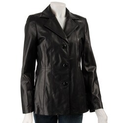 Jones New York Women's Leather Blazer