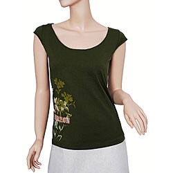 Burton Women's 'Wild Flowers' Olive T-shirt