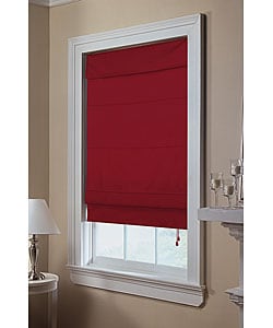 Burgundy Twill Roman Shade (36 in. x 72 in.)