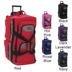 Olympia SRD 22-inch 8-pocket Carry On Rolling Upright Duffel Bag