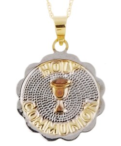 14k Three-tone Gold 'Holy Communion' Necklace