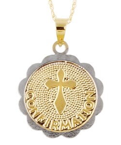 14k Two-tone Gold 'Confirmation' Necklace