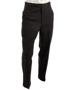 Pierre Cardin Expander Charcoal Grey Plain Trousers