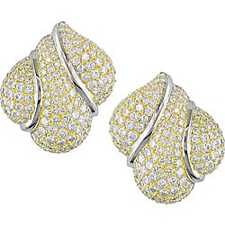 18k Gold 6ct TDW Diamond Seashell Earrings (G-H, VVS)
