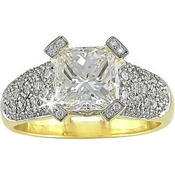 18k Gold 2 5/8ct TDW Diamond Engagement Ring (K, VS2)