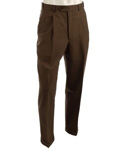 Pierre Cardin Expander Heather Brown Wool Trousers