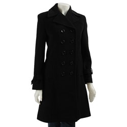 DKNY Women's Wool Cashmere Admiral Coat