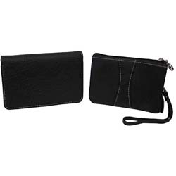 Amerileather Women's Monarch Wallet and Wristlet Set