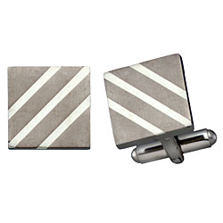 Titanium and Sterling Silver Cufflinks
