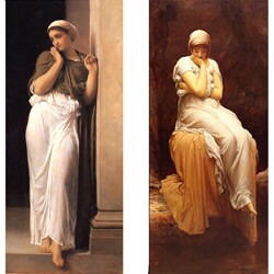 F. Leighton 'Nausicaa & Solitude' 2-piece Canvas Set