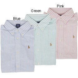 Ralph Lauren Boy's Striped Long-sleeve Shirt