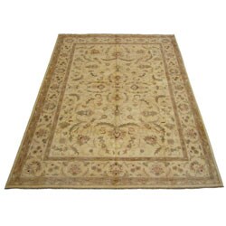 Afghan Vegetable-dyed Beige Rug (10'1 x 14'1)