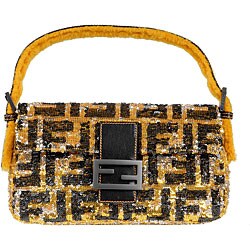 Fendi Zucca 'Baguette' Sequin Handbag