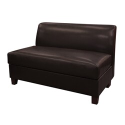 Clayton Customizable Vinyl Armless Loveseat