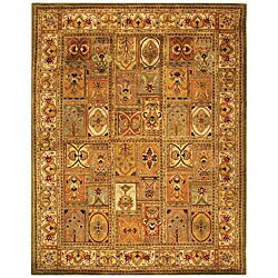 Handmade Classic Empire Wool Panel Rug (7'6 x 9'6)