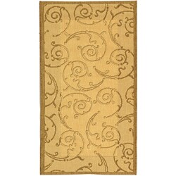 Indoor/ Outdoor Oasis Natural/ Brown Rug (2'7 x 5')