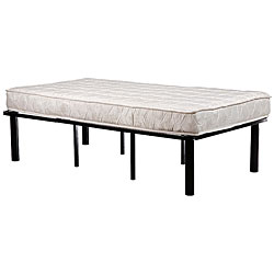 Twin  Measurements Frame on Black Steel Twin Size Mattress Bed Frame   Overstock Com