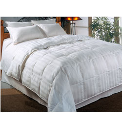 Beauty Stripe 330 Thread Count Down Alternative Comforter
