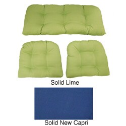 Outdoor UV-resistant Settee Cushions (Set of 3)