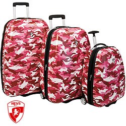 Heys  Pink Camouflage 3-piece Hardside Luggage Set