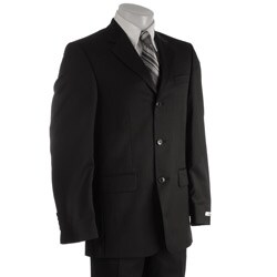 Kenneth Cole Creme Label Men's Black Pinstripe Suit