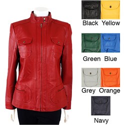 Prague Women's Zip-front Leather Jacket