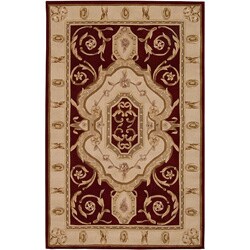 Hand-tufted Brilliante Wine Rug (4'9 x 7'6)