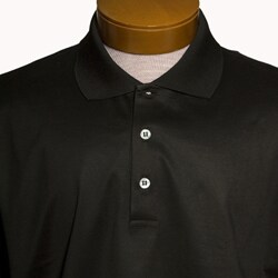 In Fiamme Men's Black Polo Golf Shirt