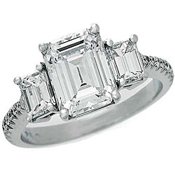 14k Gold 2 7/8ct TDW Diamond Engagement Ring (G-H, VS2) - Size 6.5
