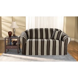 Ibiza Stripe Loveseat Slipcover