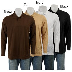 Andrew Fezza Men's Long-sleeve Solid Polo