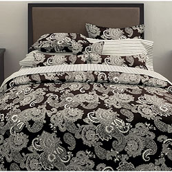 Gramercy Paisley Black 3-piece Comforter Set