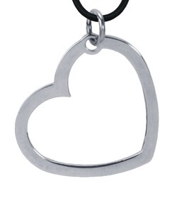 Stainless Steel Large Heart Necklace