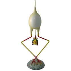 Large 36-inch Goofy Chicken Garden Piece