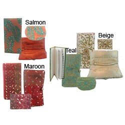 Hand-embroidered Jewelry Pouch Set (India)