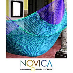 Hand-woven Large Deluxe Royal Pheasant Hammock (Mexico)