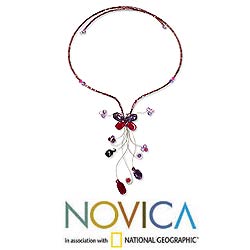 Amethyst 'Butterfly Grace' Choker (Thailand)